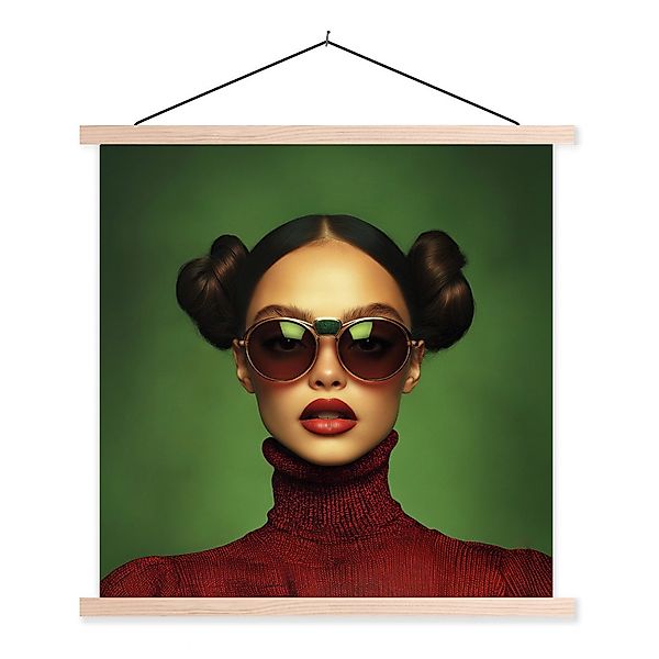 MuchoWow Poster Frau - Grün - günstig online kaufen