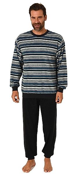 Normann Pyjama Herren Frottee Schlafanzug mit Bündchen - auch in Übergrößen günstig online kaufen