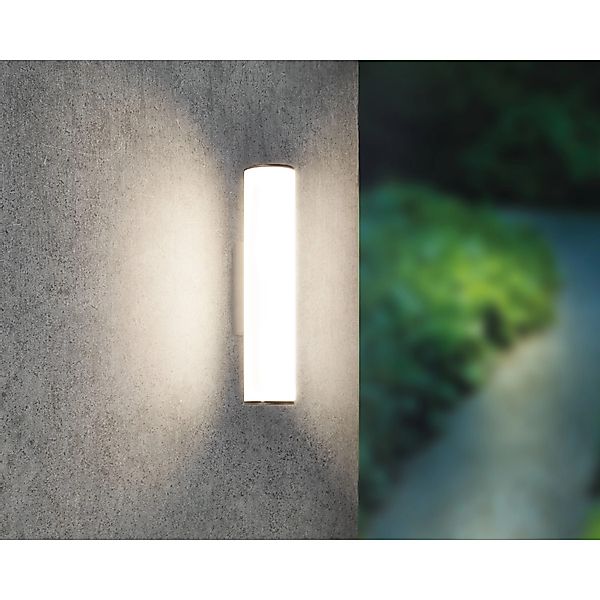 OBI LIGHTING LED-Außenwandleuchte Luino Dunkelgrau günstig online kaufen