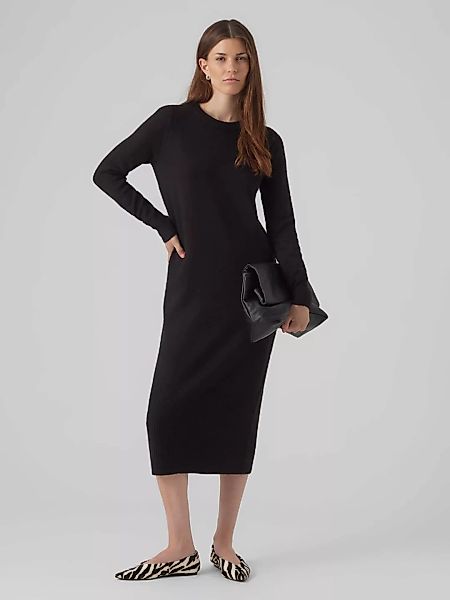 Vero Moda Strickkleid "VMPLAZA LS O-NECK CALF DRESS GA BOO" günstig online kaufen