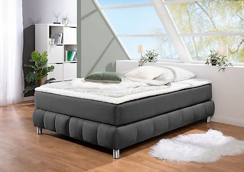 Home affaire Boxspringbett »Salo« Ohne Kopfteil, inkl. Topper, auch in Über günstig online kaufen