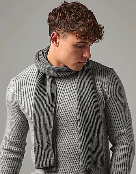 Beechfield® Strickschal Beechfield Schal schmal gerippter günstig online kaufen