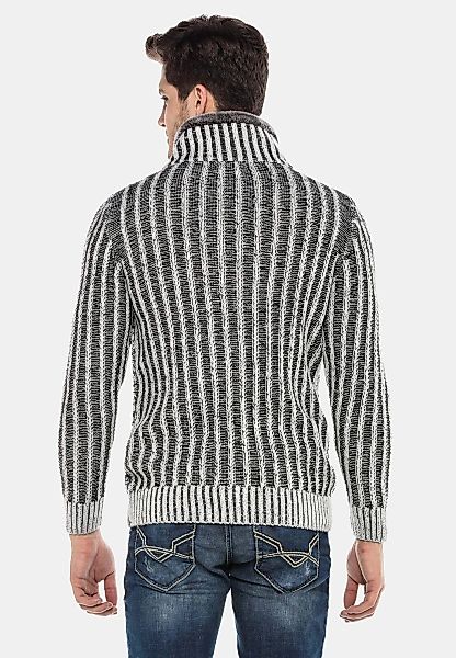 Cipo & Baxx Strickpullover "Pullover", (1 tlg.), mit Verschlussschnalle, CP günstig online kaufen