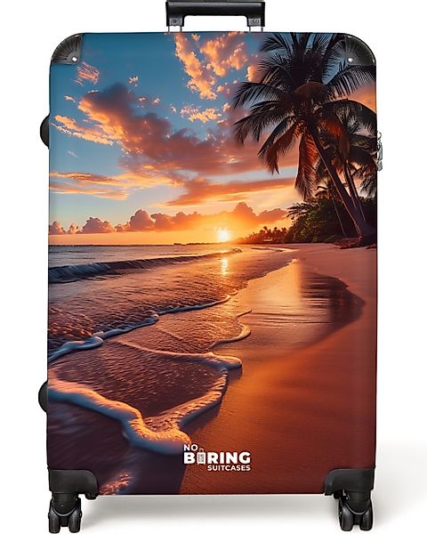 NoBoringSuitcases.com© Hartschalen-Trolley Strand bei Sonnenuntergang 77 günstig online kaufen