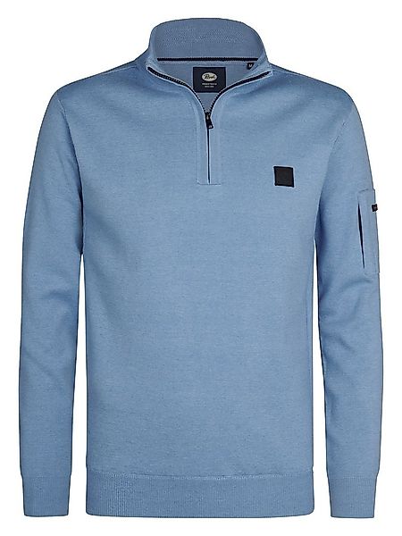 Petrol Half-Zip Sweater Aspen Blue - Größe XXL günstig online kaufen