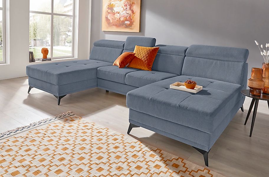 Home affaire "Cardiz U-Form" inkl.Kopfteilverstellung und Federkern wahlwei günstig online kaufen