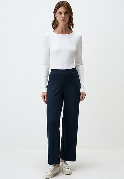 Jimmy Key Strickhose Linie Gemustert Hohe Taille Lockere Passform Hose günstig online kaufen