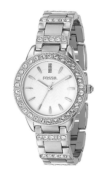 Fossil Quarzuhr JESSE ES2362, Armbanduhr, Damenuhr, Glassteine, analog, Ede günstig online kaufen