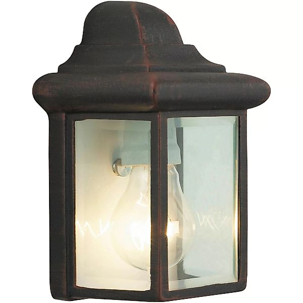 Brilliant Außen-Wandlampe Newport Rostfarbe 22 x 12 x 14,5 cm günstig online kaufen