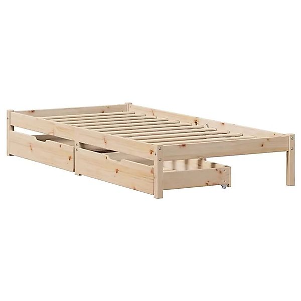 vidaXL Massivholzbett ohne Matratze 90x200 Kiefernholz 3301430 günstig online kaufen