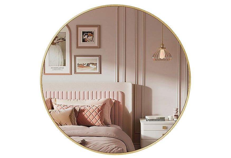 SONGMICS Wandspiegel, Spiegel rund, Badezimmerspiegel, 40/50/61/76 cm, Meta günstig online kaufen