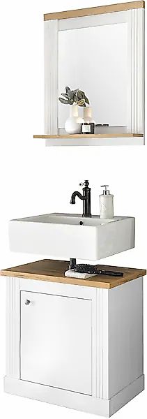 Home affaire Badmöbel-Set »WESTMINSTER, Bad im Landhausstil, 2-teiliges Bad günstig online kaufen