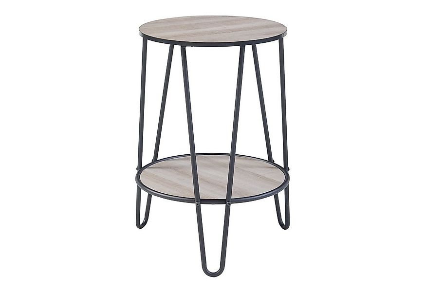 en.casa Beistelltisch, »Ylöjärvi« mit 2 Ablagen 61 x 44 x 44 cm Schwarz/Eic günstig online kaufen