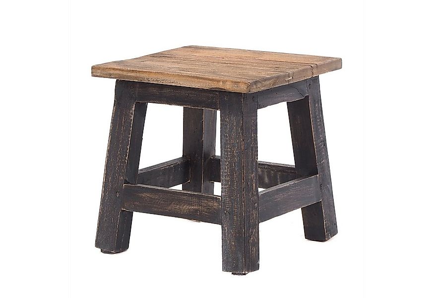 DESIGN DELIGHTS Hocker Fusshocker PALO, 27x26cm (HxB), rustikaler Holzhocke günstig online kaufen