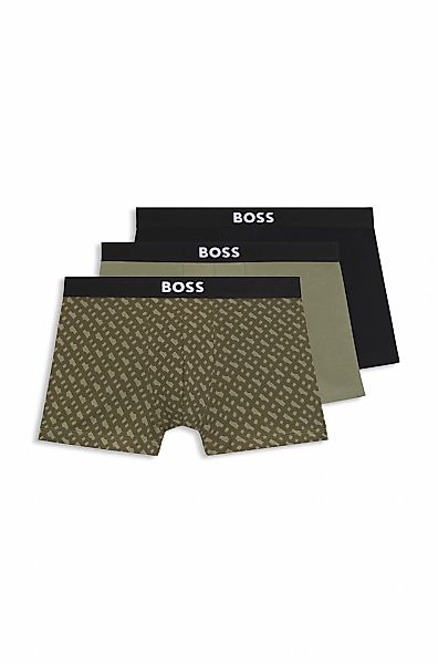 BOSS Boxershorts "Trunk 3P BOSS ONE D", (3 St.), mittlere Bundhöhe, 1x gemu günstig online kaufen
