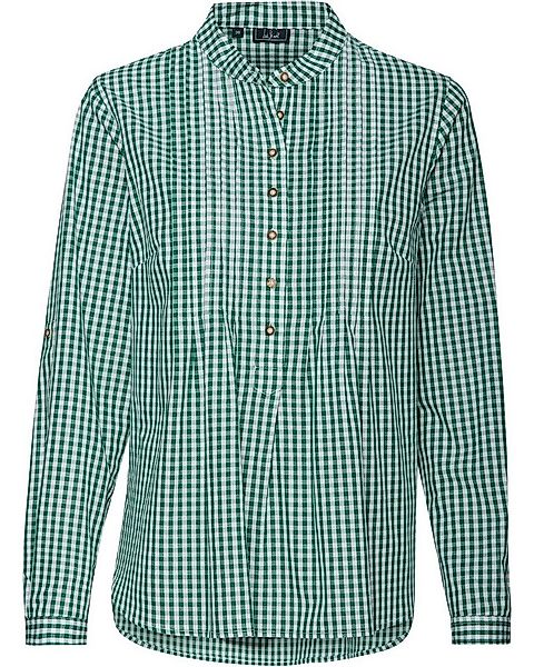 Luis Steindl Langarmbluse Schlupfbluse mit Vichykaro günstig online kaufen