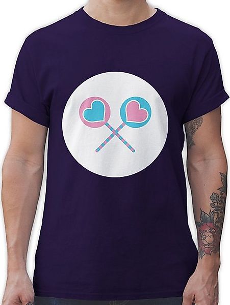 Shirtracer T-Shirt Glücksbär Herzlollies I Glücksbärchis Herzlolli I Lollif günstig online kaufen