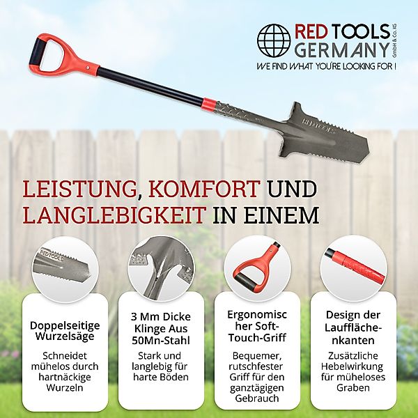 Red Tools Spaten Power Head 115cm günstig online kaufen
