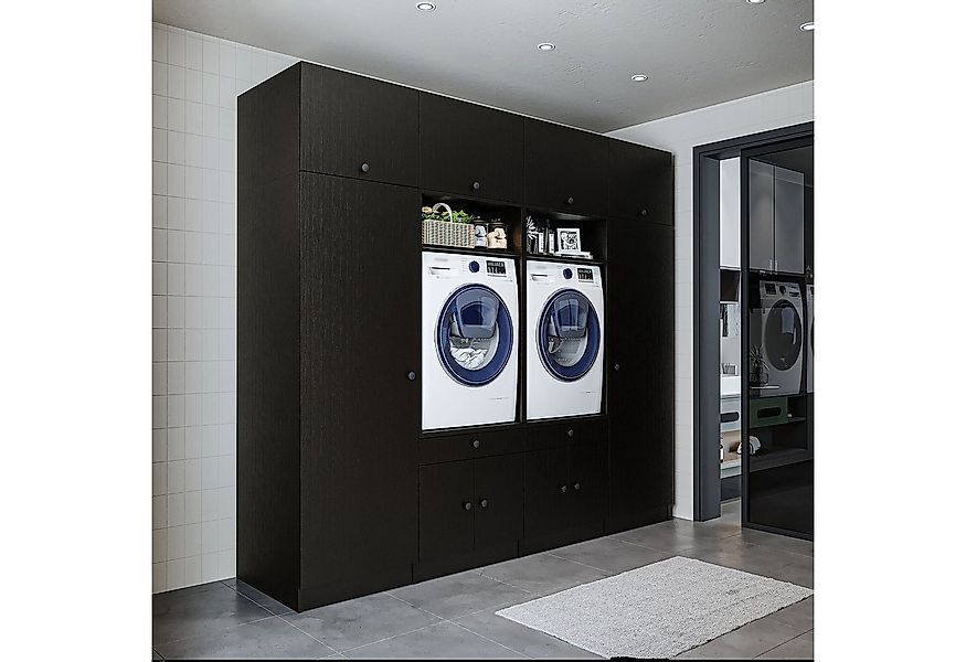 Roomart Waschmaschinenumbauschrank 254 cm (Schrankwand für Waschküche und H günstig online kaufen