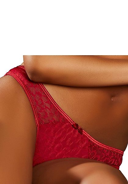 s.Oliver Stringtanga, aus schimmernder Jacquardspitze günstig online kaufen