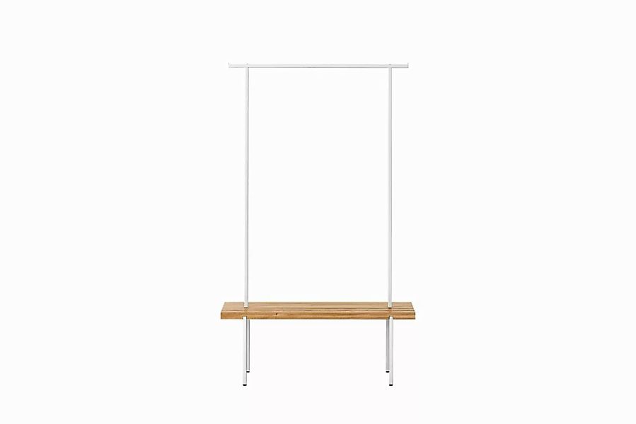 Garderobe Eiche 01 M 117 x 40 x 190 weiß günstig online kaufen