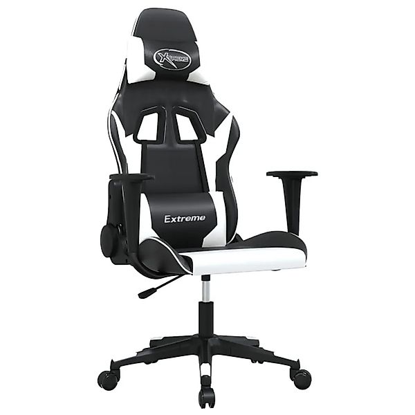 vidaXL Gaming-Stuhl Schwarz und Weiß Kunstleder 3143692 günstig online kaufen