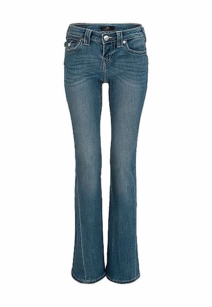 True Religion Bootcut-Jeans "BECCA MR BOOTCUT FLAP" Baumwollmischung, bootc günstig online kaufen