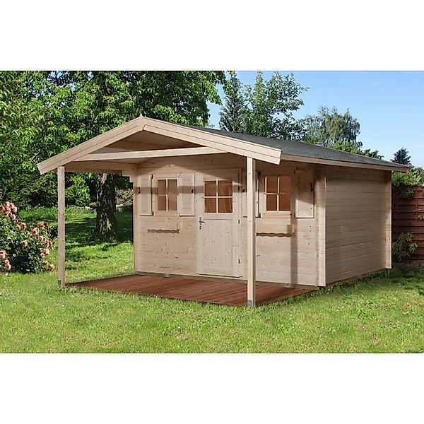 Weka Holz-Gartenhaus Satteldach Unbehandelt 510 cm günstig online kaufen