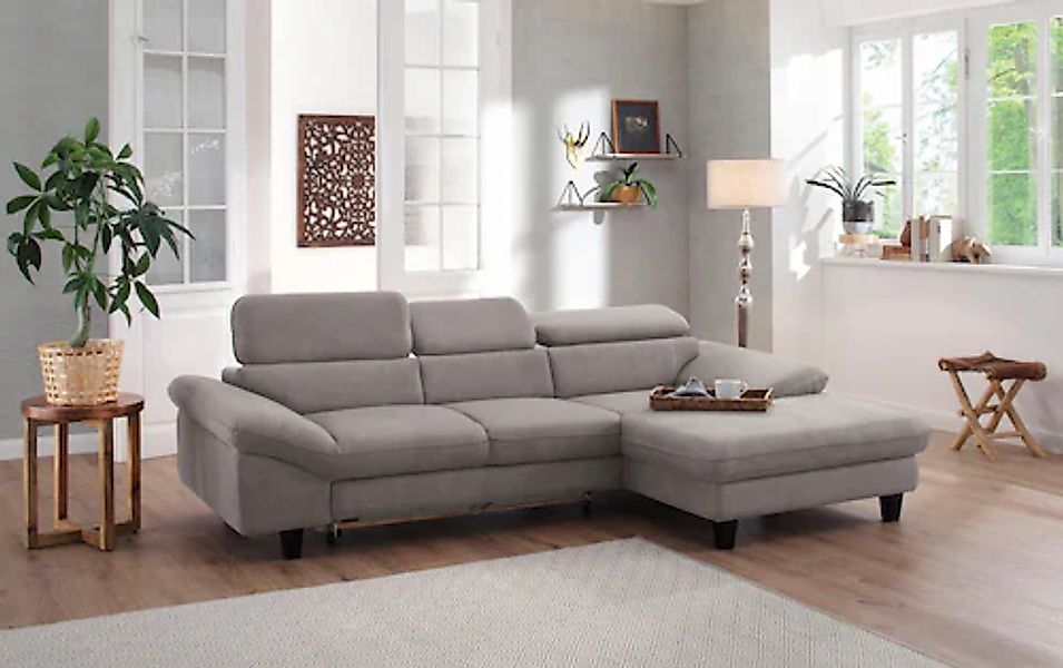 Home affaire Ecksofa "Pilot L-Form" mit Kopfteilverstellung, wahlweise mit günstig online kaufen