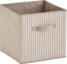 Zeller Present Aufbewahrungsbox "Stripes" faltbar, Vlies, beige günstig online kaufen