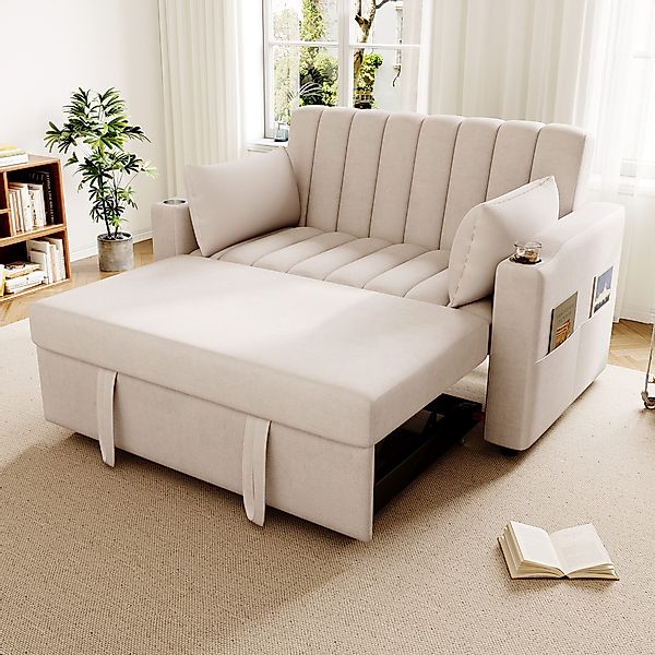 Merax Schlafsofa 2-Sitzer Sofa mit Schlaffunktion, günstig online kaufen