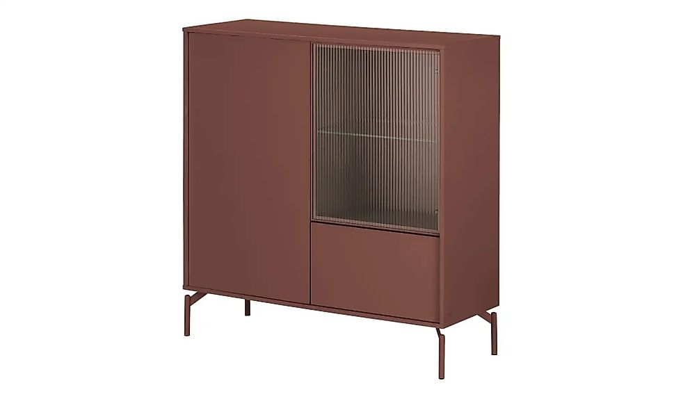 Love it Highboard  Flumeri ¦ rot ¦ Maße (cm): B: 113,5 H: 118 T: 43.0 Kommo günstig online kaufen