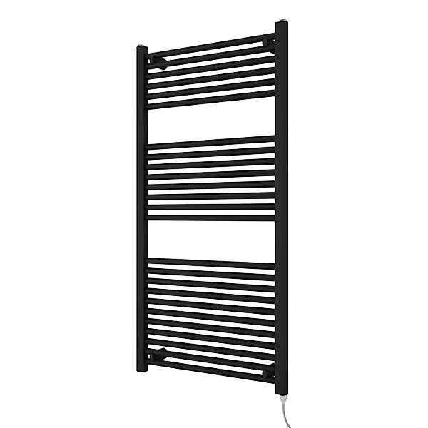 Azur Elektrischer Handtuchwärmer Kitty 120 x 60 cm 600 W Typ 1 Schwarz günstig online kaufen