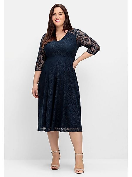 Sheego Cocktailkleid Große Größen aus floraler günstig online kaufen