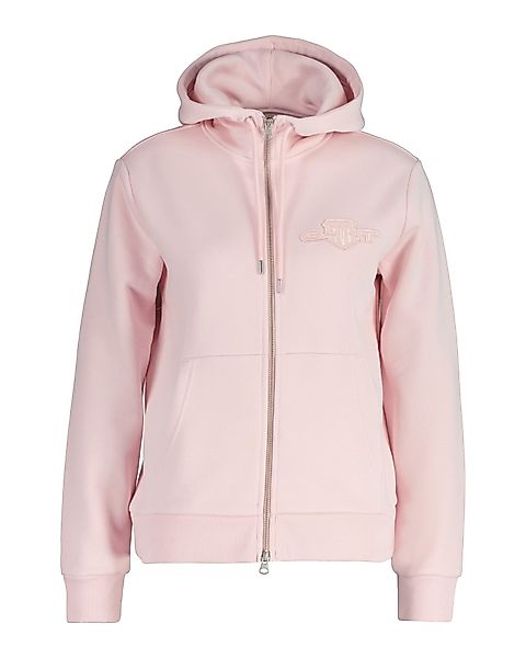 Gant Kapuzensweatjacke "REG TONAL SHIELD ZIP HOODIE", Markenstickerei, Kapu günstig online kaufen