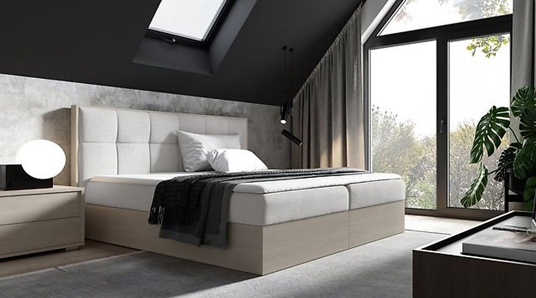 Luxusbetten24 Holzbett Designer Holzbett Terino, mit Stauraum günstig online kaufen
