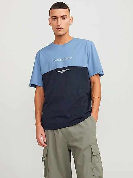 Jack & Jones Kurzarmshirt JJERYDER BLOCKING TEE SS LN günstig online kaufen