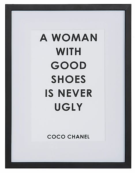 Leonique Bild Zitat Coco Chanel, Motivationsbilder, günstig online kaufen