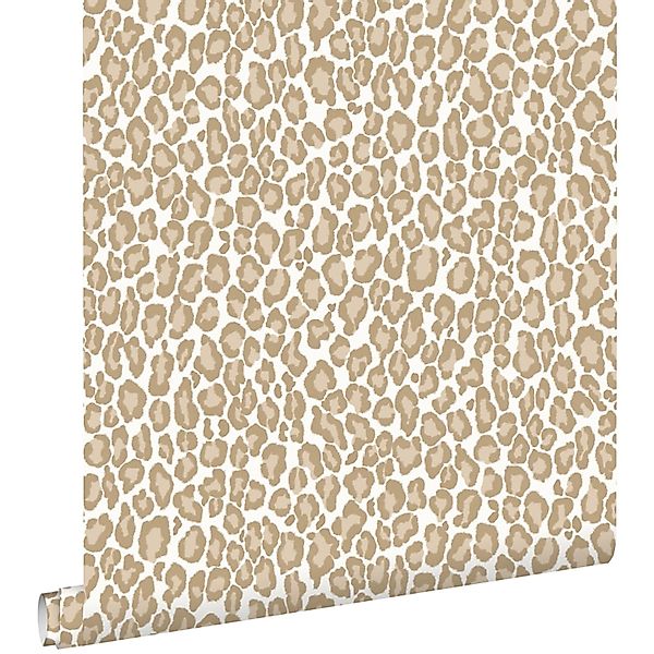 ESTAhome Tapete Leopardenmuster Beigebraun 53 cm x 10.05 m günstig online kaufen