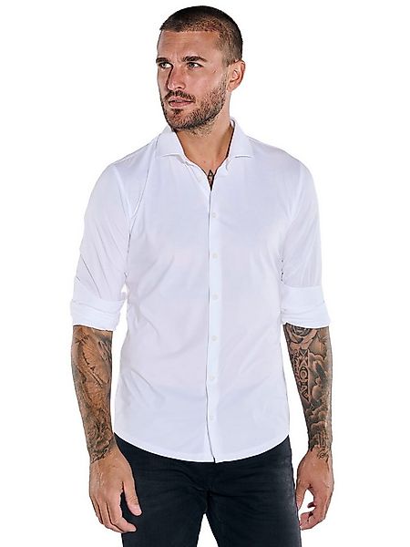 emilio adani Langarmhemd Herren Langarm-Hemd "My Favorite", Reinweiss günstig online kaufen