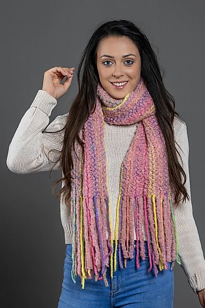 COLLEZIONE ALESSANDRO Modeschal "Chadia" 1 Stk. tlg. grob gestrickt mit Fra günstig online kaufen