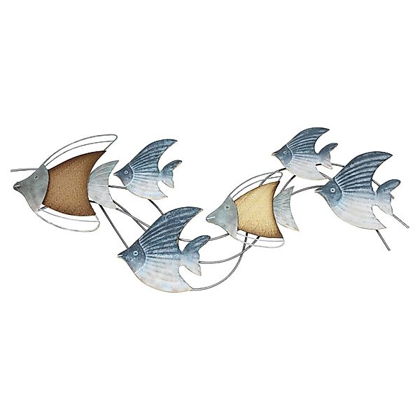 Dekoleidenschaft Wanddekoobjekt "Fischschwarm" 3D Wanddeko aus günstig online kaufen