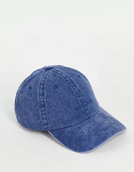 Jack & Jones – Kappe in verwaschenem Blau günstig online kaufen