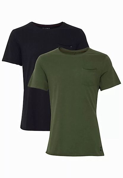 Blend T-Shirt Einfarbiges Rundhals T-Shirt 2er Stück Set BHNOEL (1-tlg) BLE günstig online kaufen