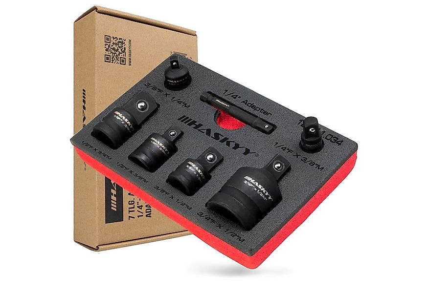 HASKYY Stecknüsse Schlagschrauber Stecknuss Adapter Set 1/4" 3/8" 1/2" 3/4" günstig online kaufen