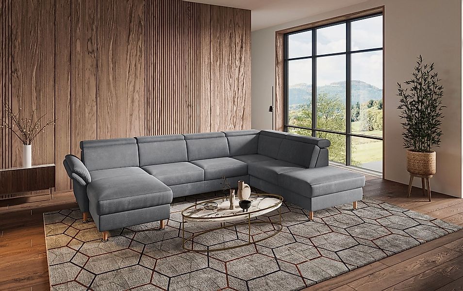 Home affaire Wohnlandschaft "Calypso U-Form" wahlweise mit motorischer Rela günstig online kaufen