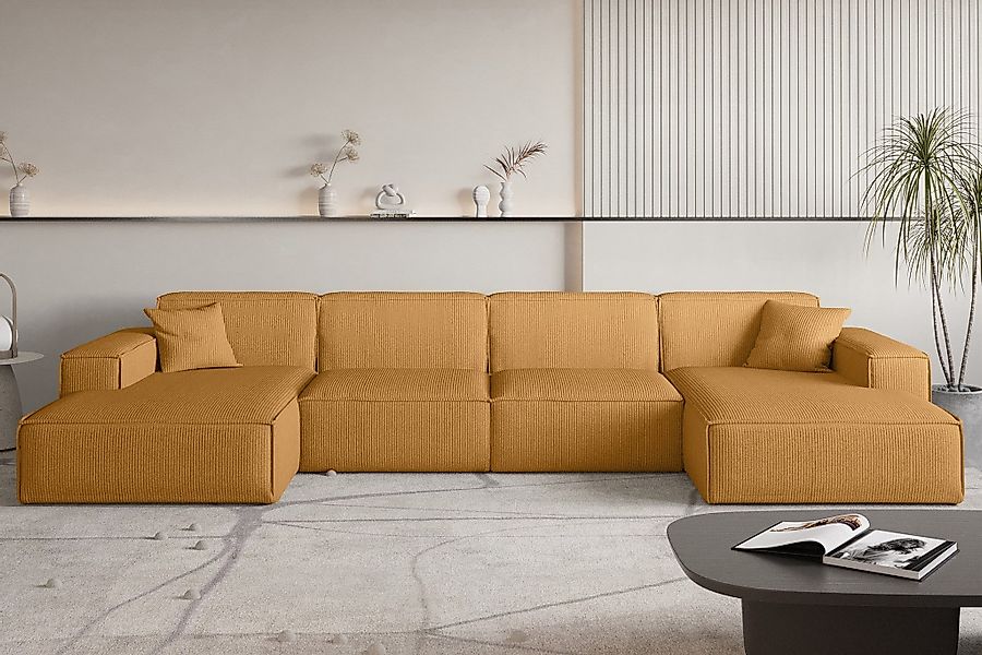 Fun Möbel Wohnlandschaft Sofa U-Form CELES günstig online kaufen