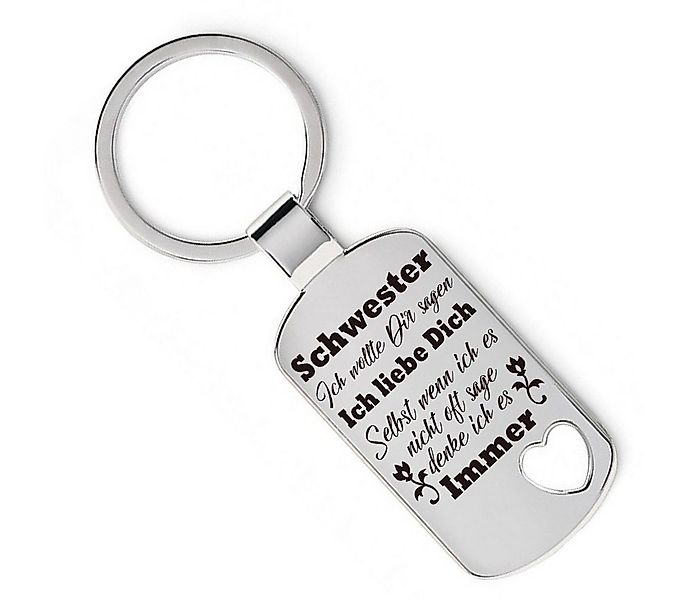 Lieblingsmensch Schlüsselanhänger Ich wollte Dir sagen - Schwester - ein to günstig online kaufen