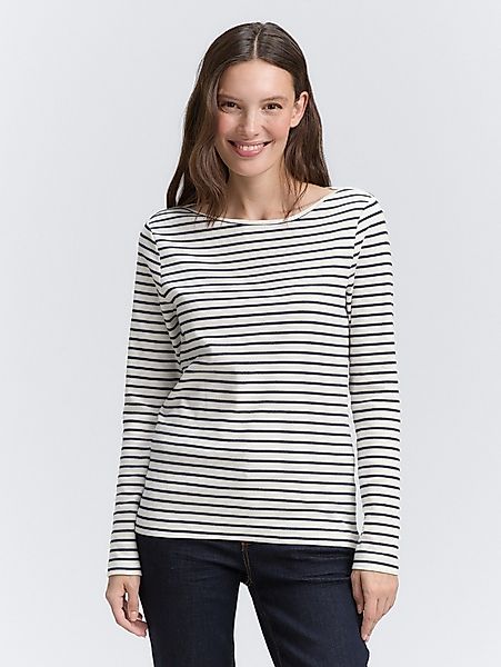 TOM TAILOR Langarmshirt Langarmshirt mit Streifenmuster günstig online kaufen