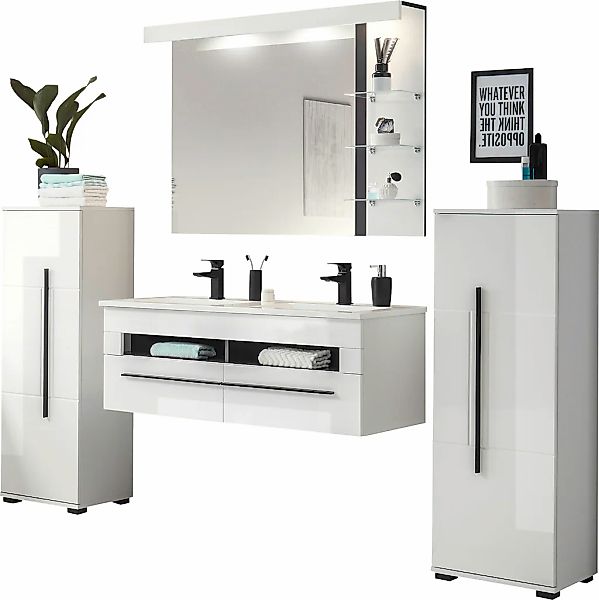 INOSIGN Badmöbel-Set "Cantara", (Set, 4 St.), Fronten in Hochglanz günstig online kaufen